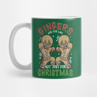 Gingers Are For Life Not Just Christmas Gingerbread Man Mug